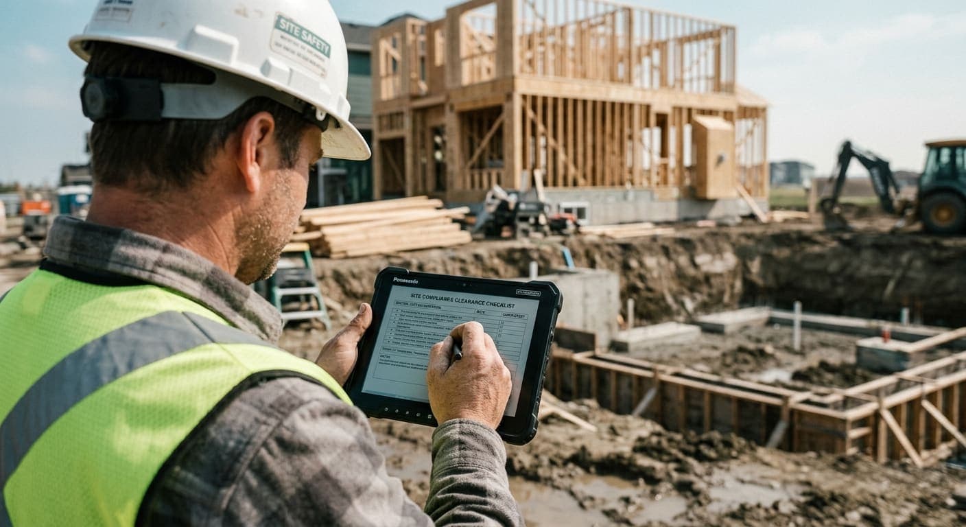 WCB Alberta clearance letter verification screen used by a general contractor