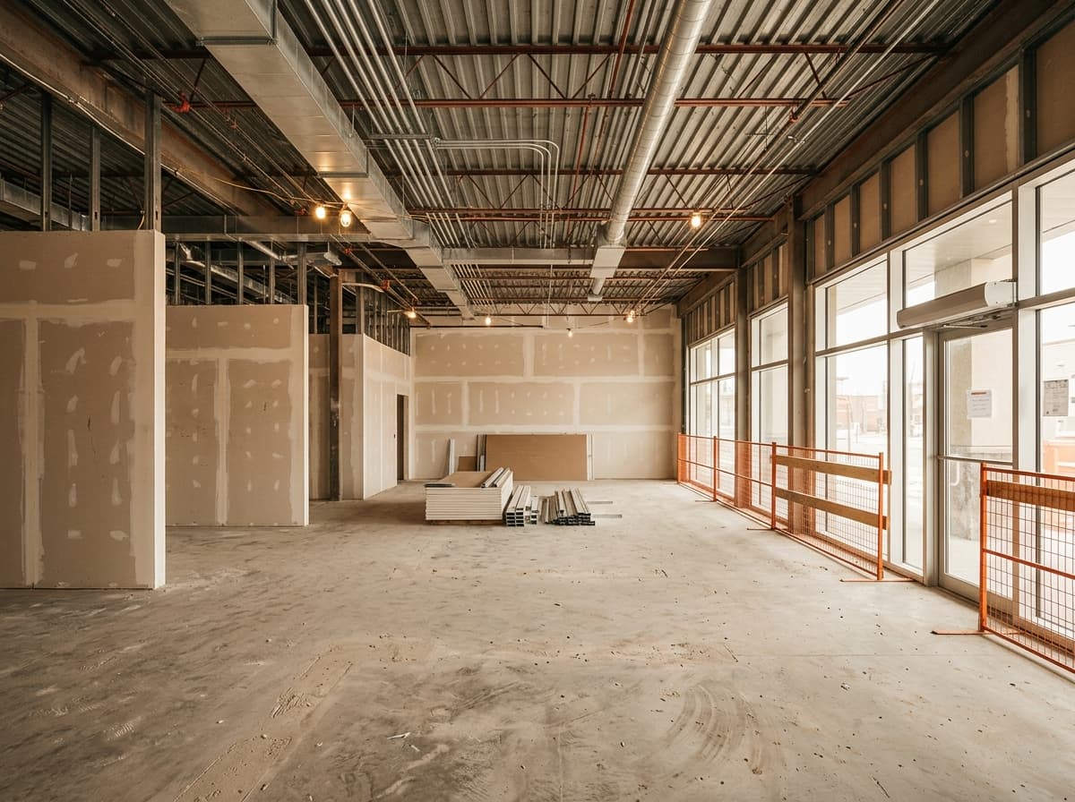 Before photo: Commercial Construction project in Calgary by AM Builders