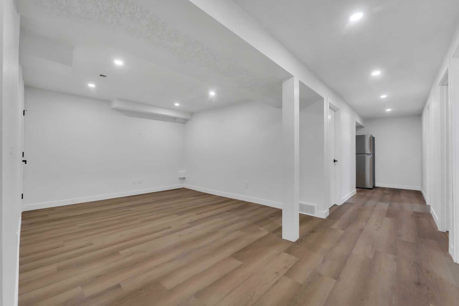 After photo: Basement Development project in Calgary by AM Builders