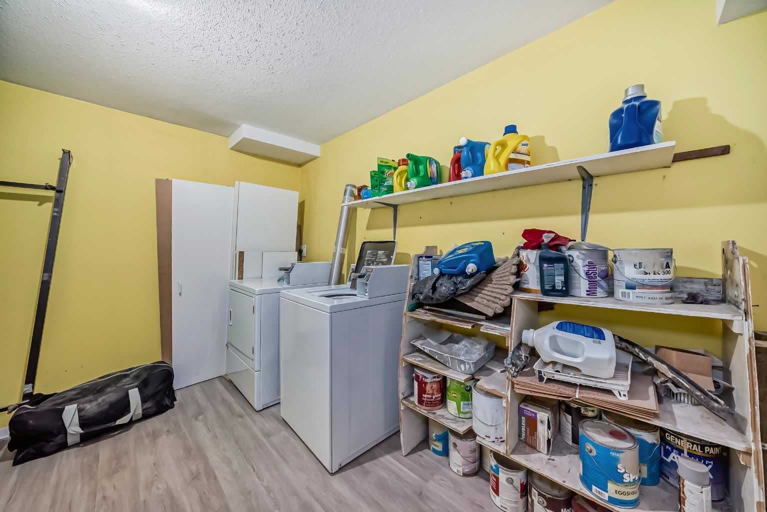 Before photo: Basement Development project in Calgary by AM Builders
