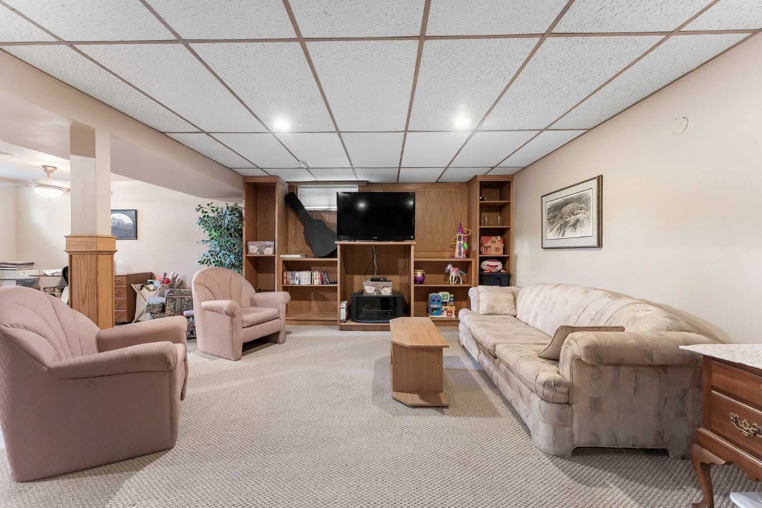 Before photo: Basement Development project in Calgary by AM Builders